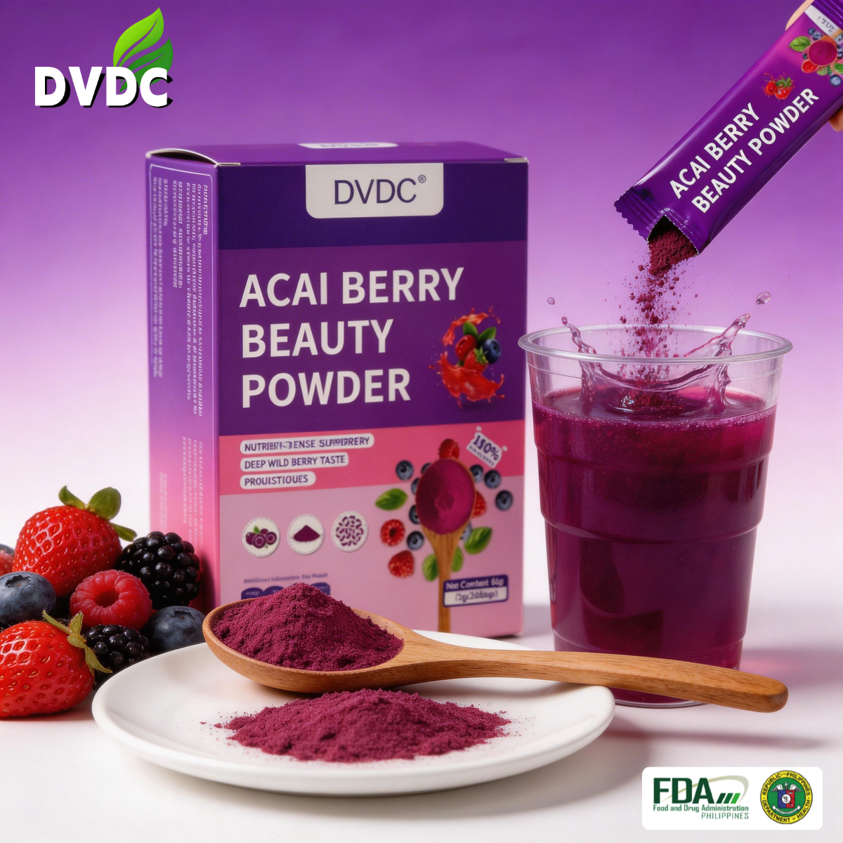 DVDC Acai Berry Powder 20Pcs/Box