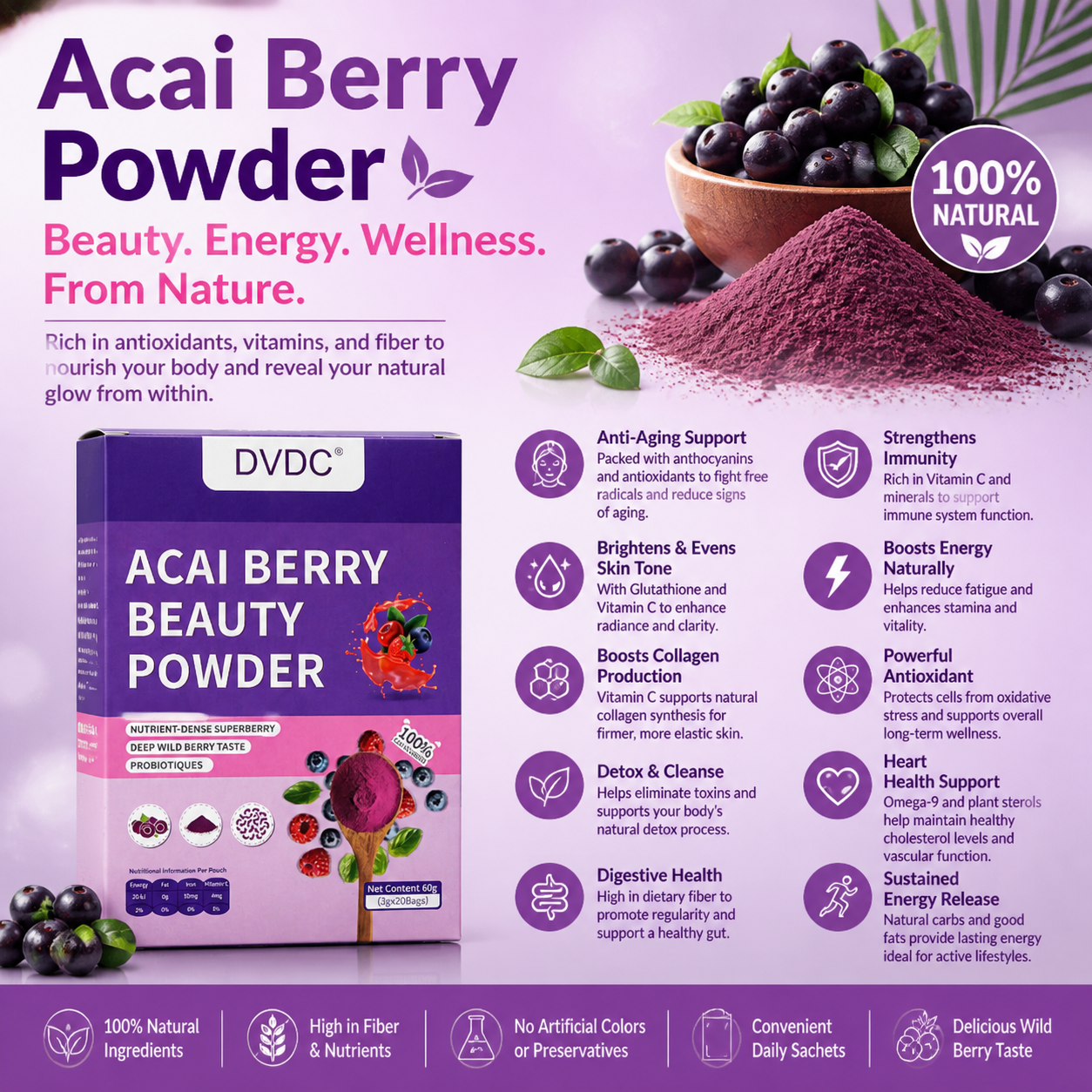 Acai Berry Powder Box